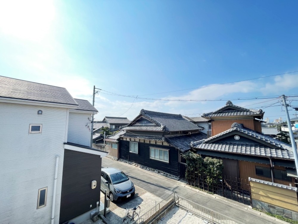 日当たり良好のバルコニー。