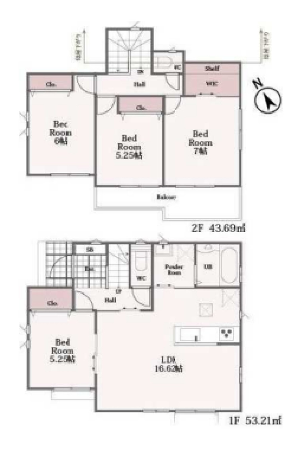 一宮市萩原町　全3棟　B号棟 画像1