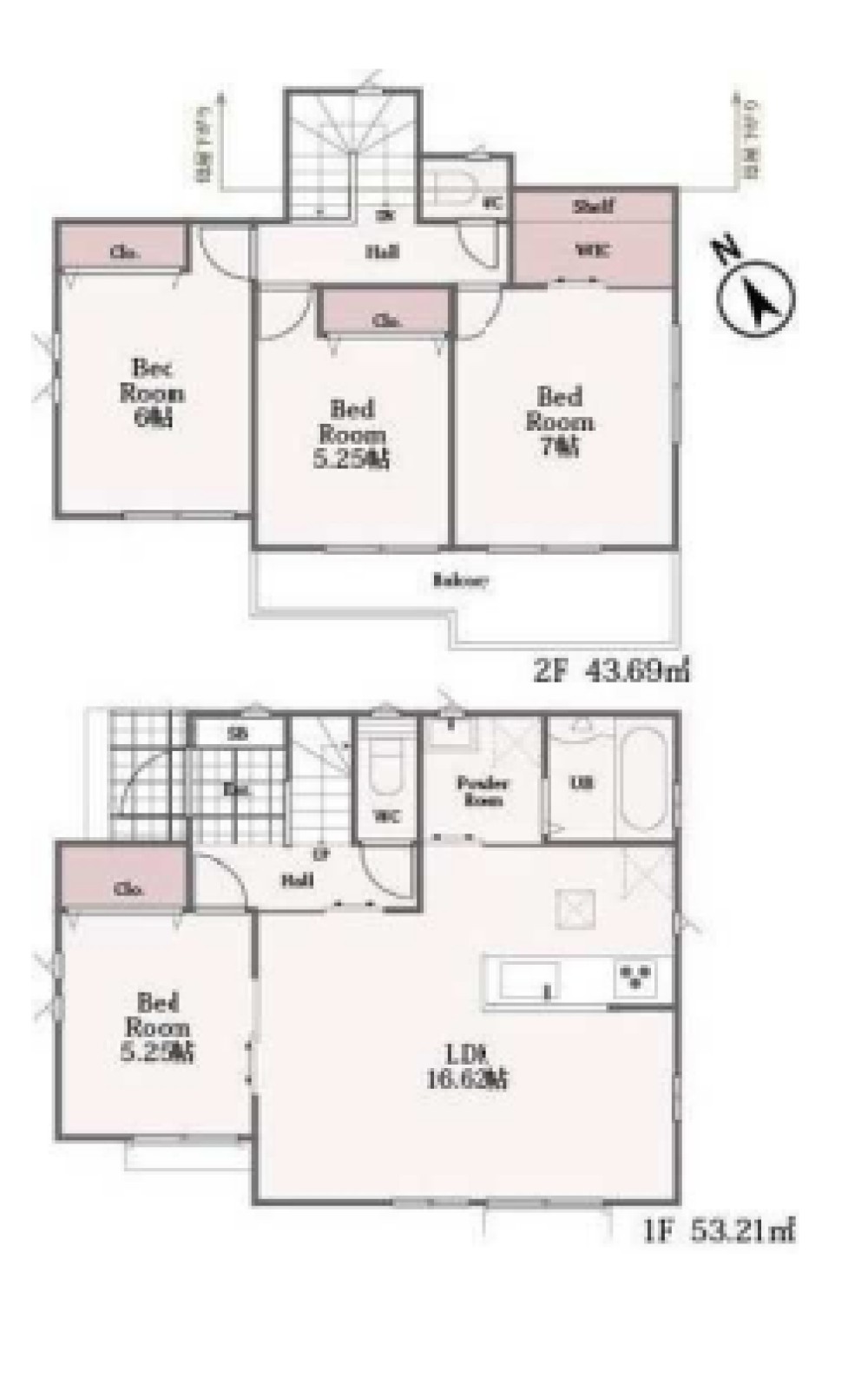 一宮市萩原町　全3棟　C号棟 画像1