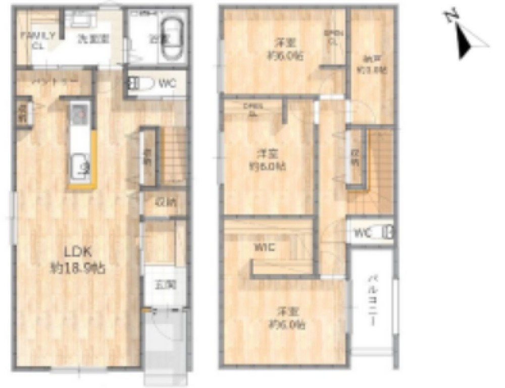岡崎市森越町　全1棟　A棟 画像2