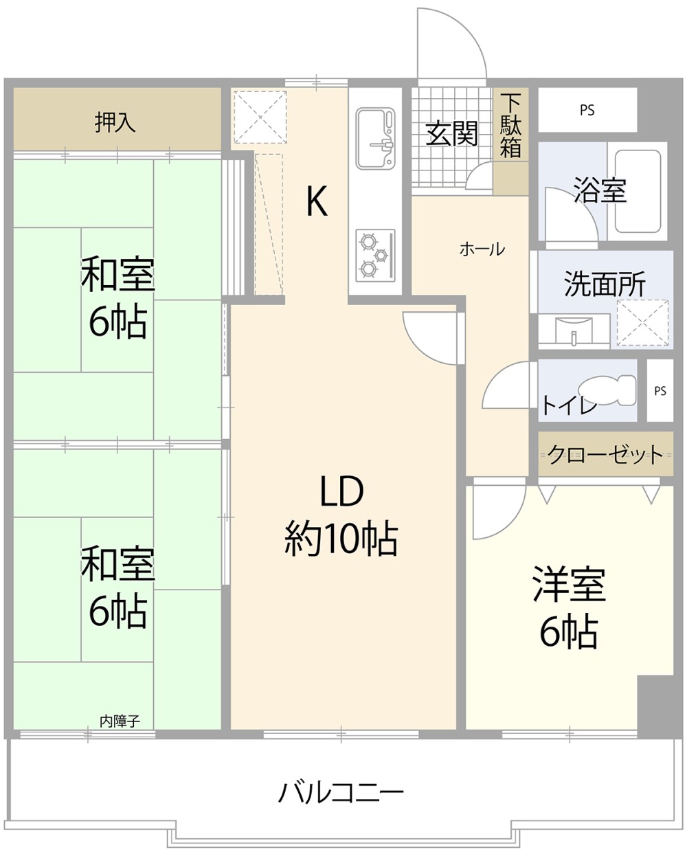 全居室6畳以上！