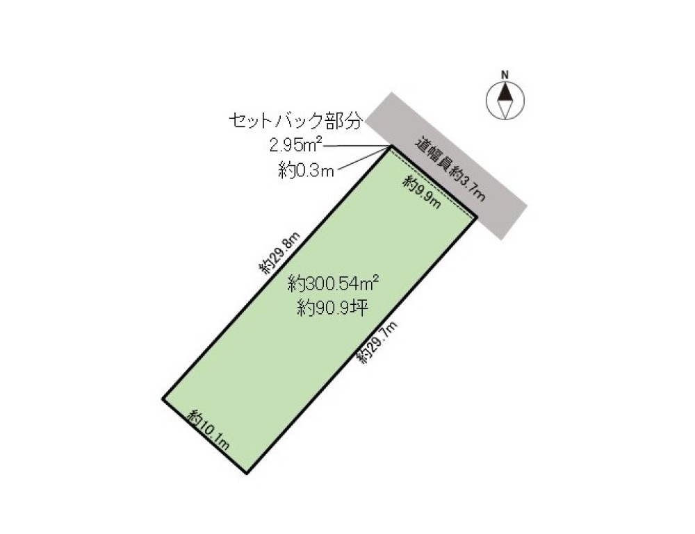 敷地面積90坪以上！平屋建築も可能です♪