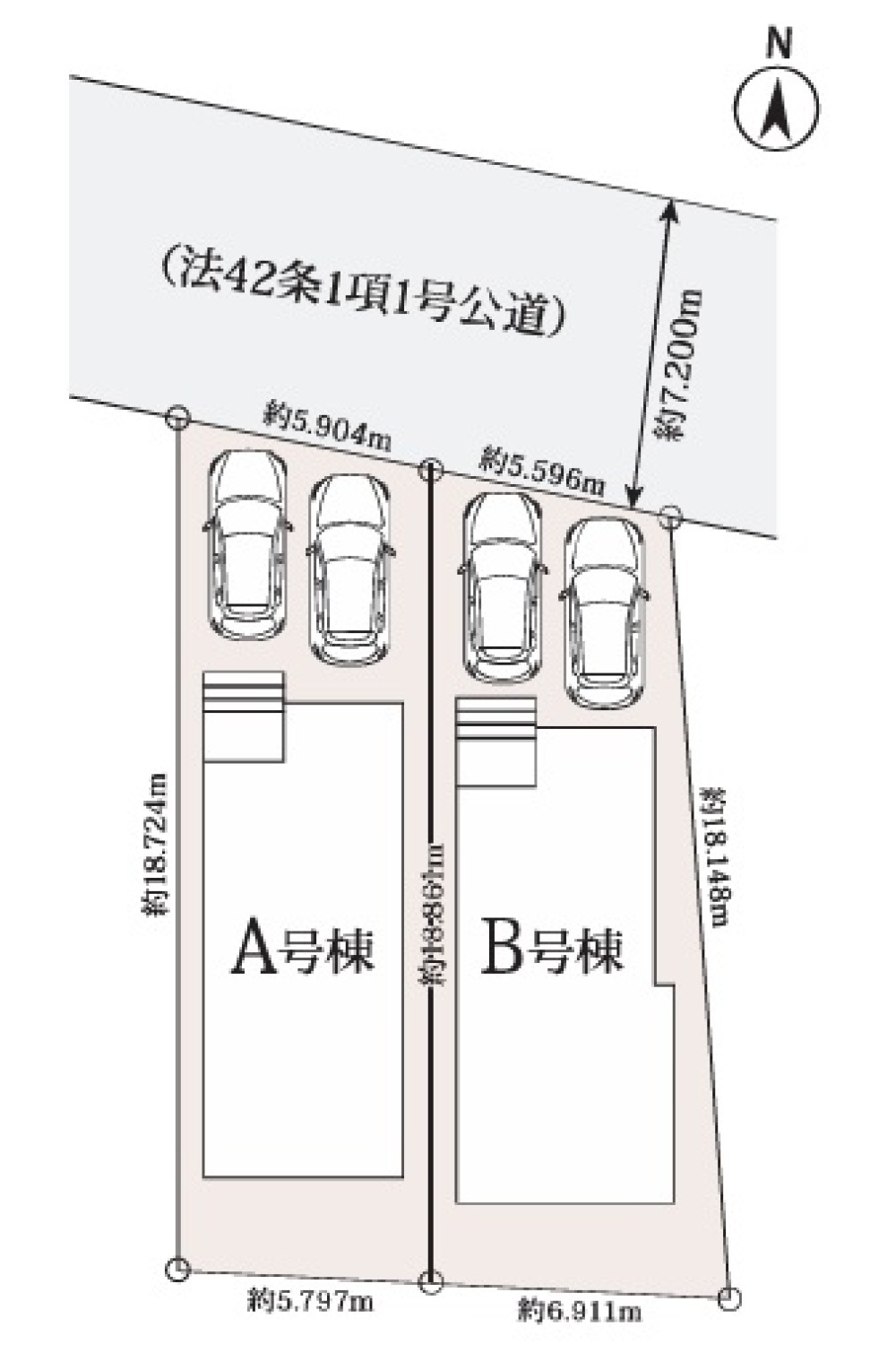名古屋市中村区城屋敷町　全2棟　A号棟 画像1
