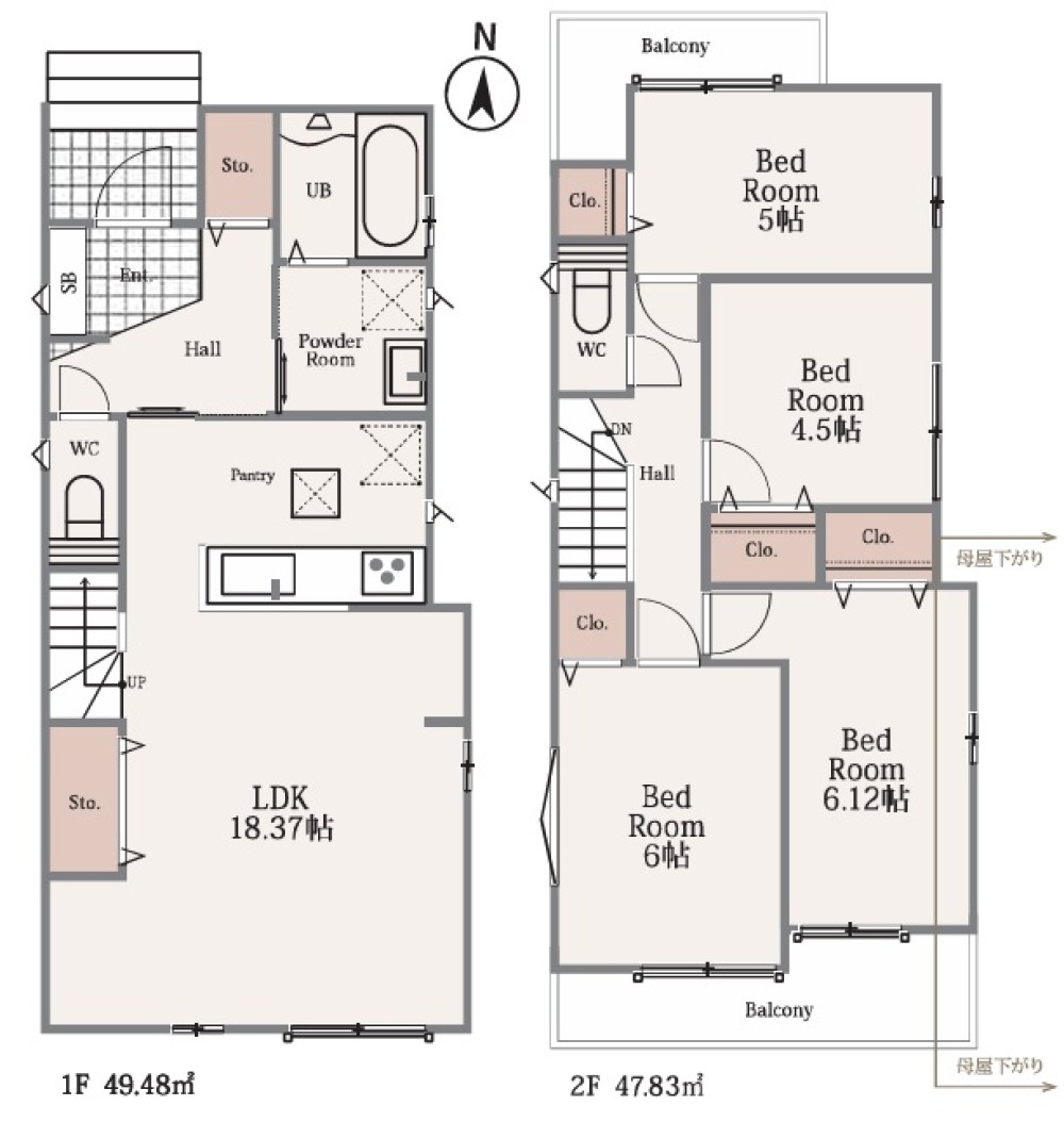 名古屋市中村区城屋敷町　全2棟　B号棟 画像2