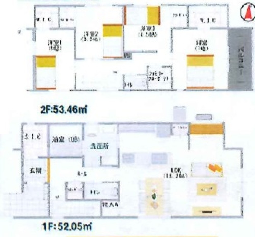 知多市八幡　第二十　全2棟　1号棟 画像2