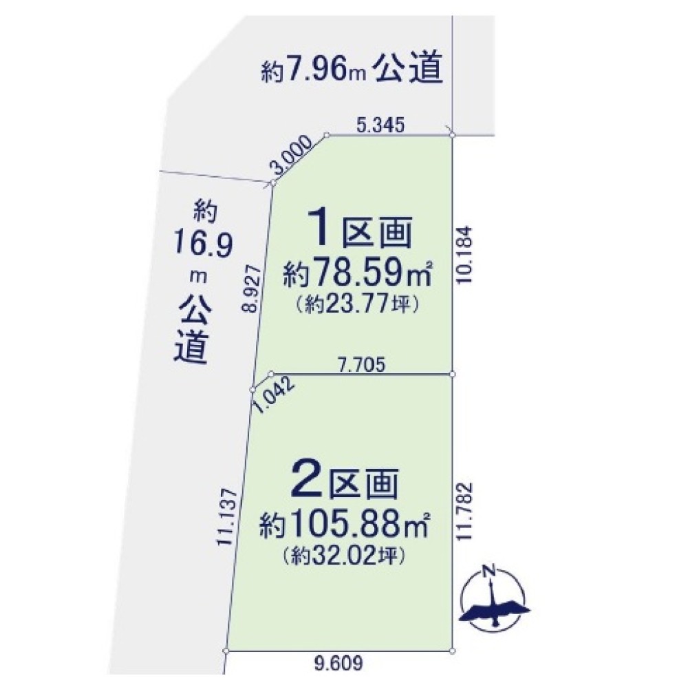 名古屋市南区大堀町　1期　全2区画　2区画 画像1