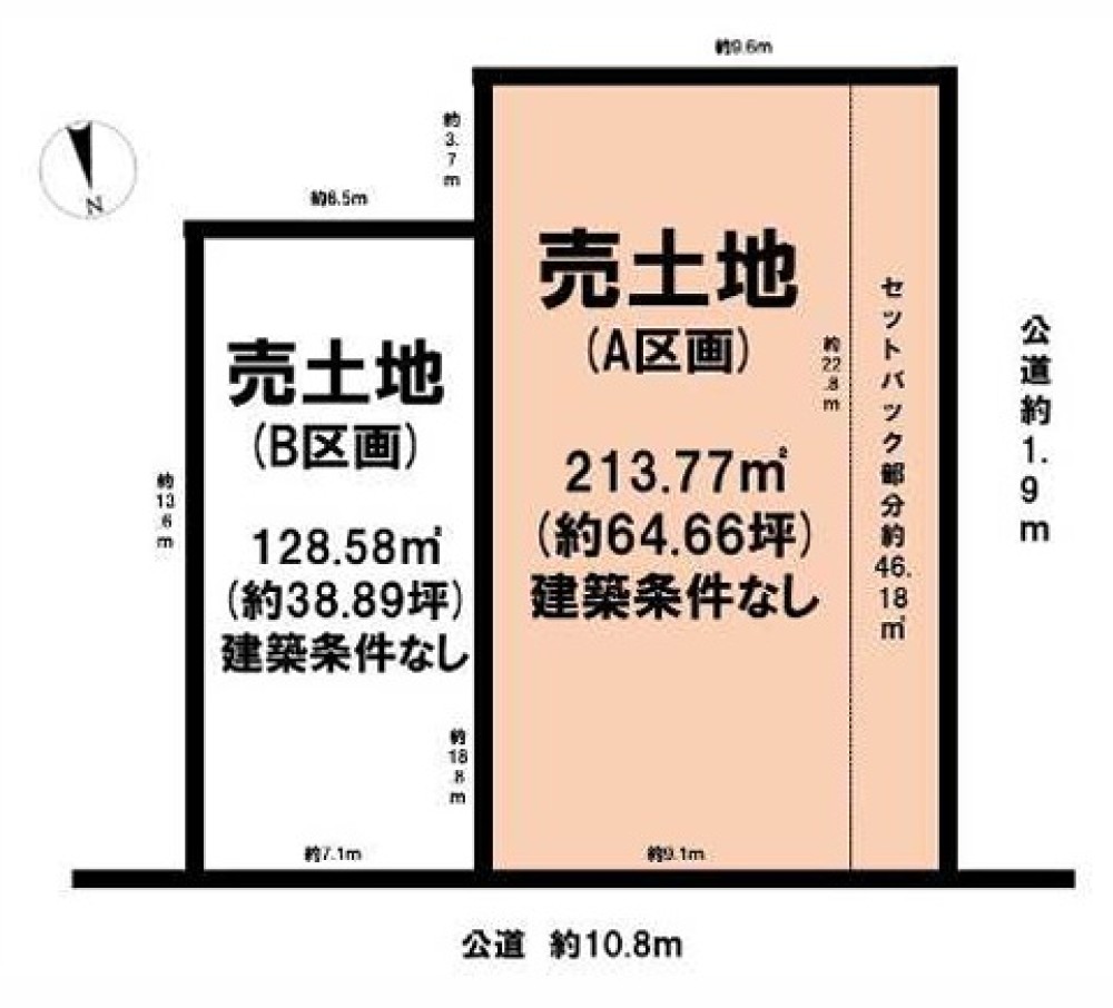 名古屋市港区春田野一丁目　全2区画　A区画 画像1