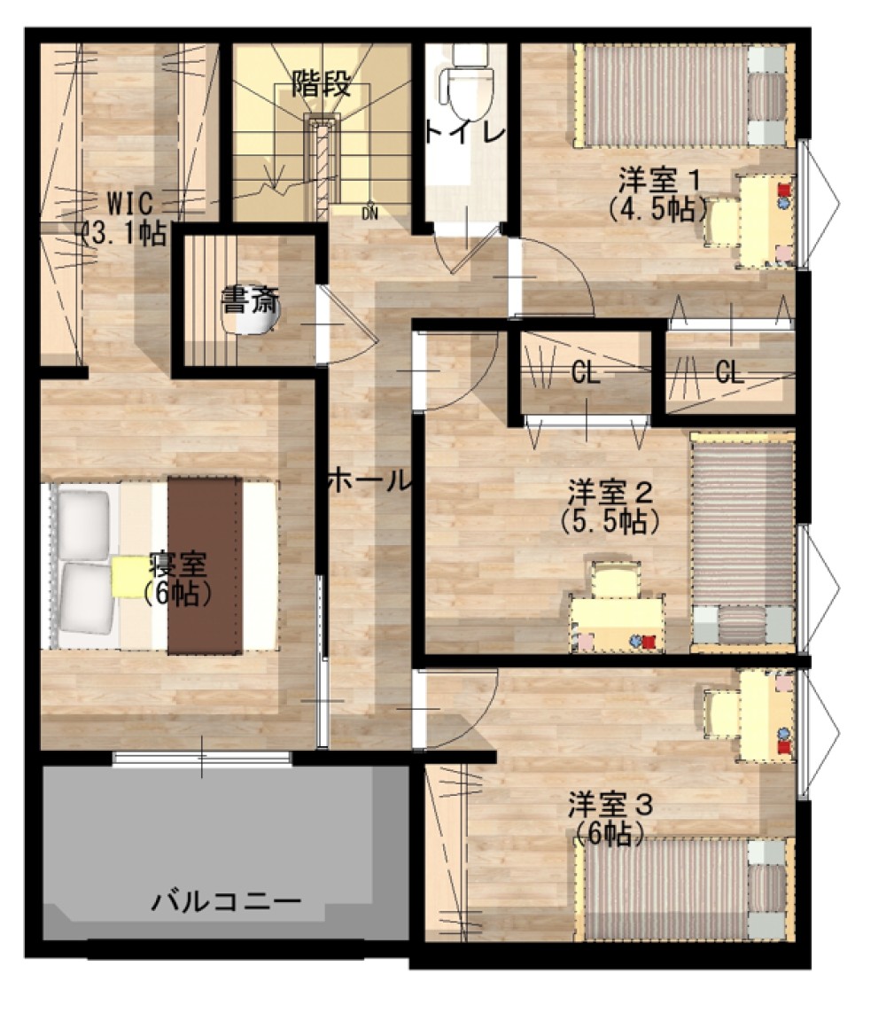 ウォークインクローゼットあり！