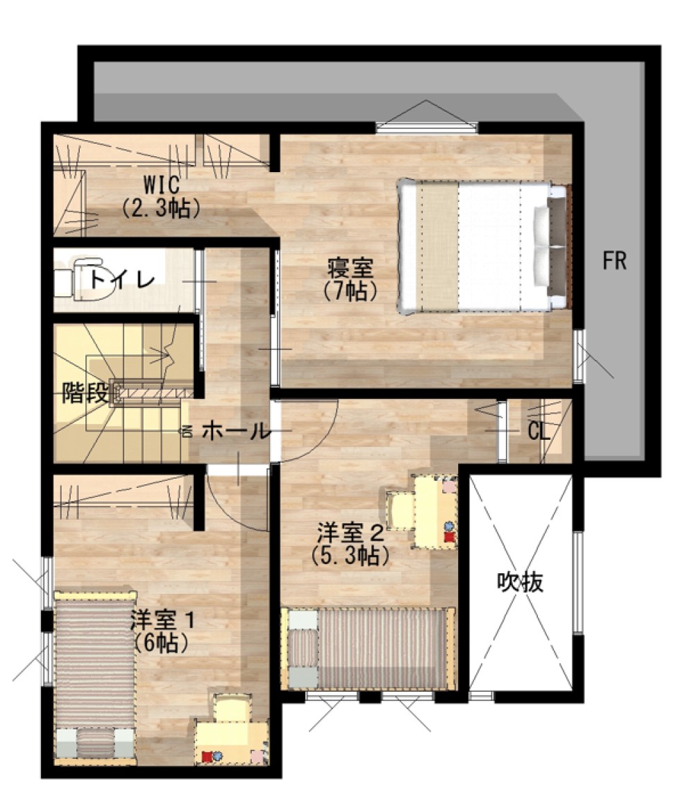 ウォークインクローゼットあり！