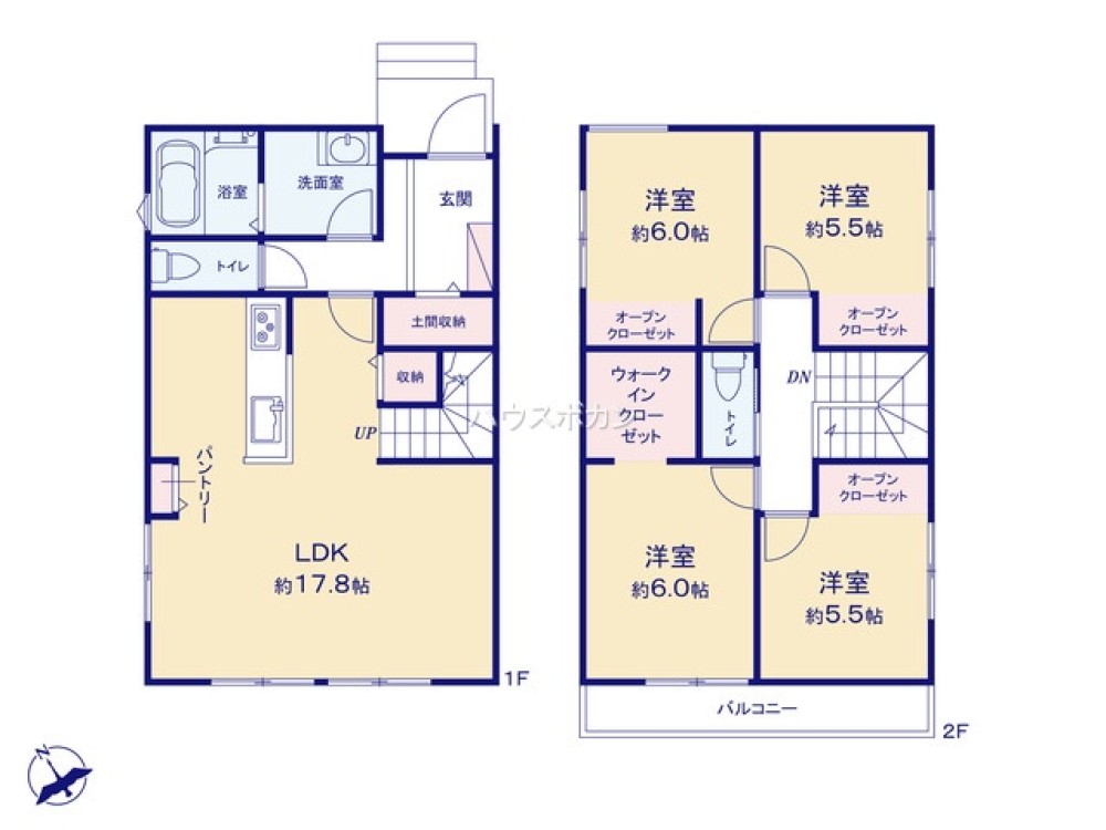 LDK広々15帖以上！