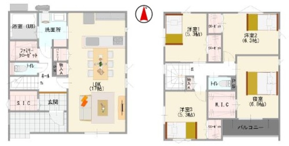 知多郡東浦町生路　第二十　全3棟　3棟 画像1