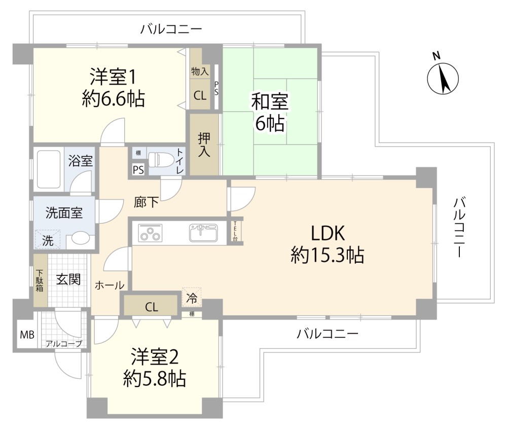 ラルゴ豊田東　A棟 画像6