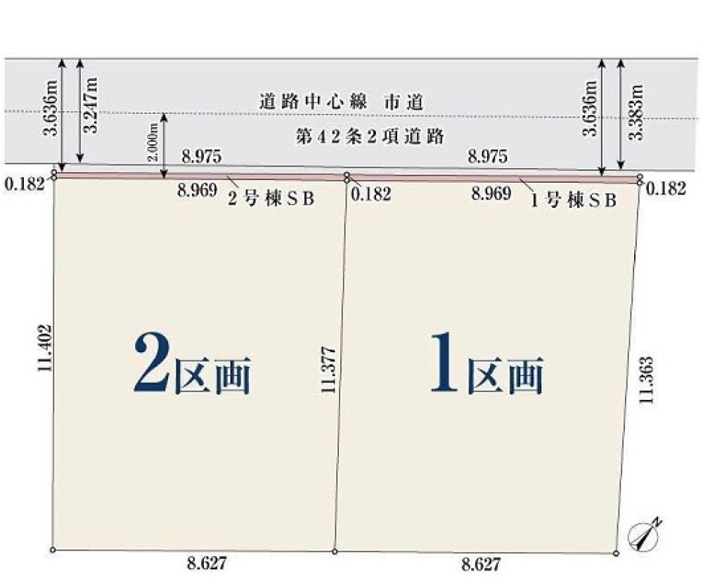 名古屋市南区明治　105②　全2区画　1号地 画像1
