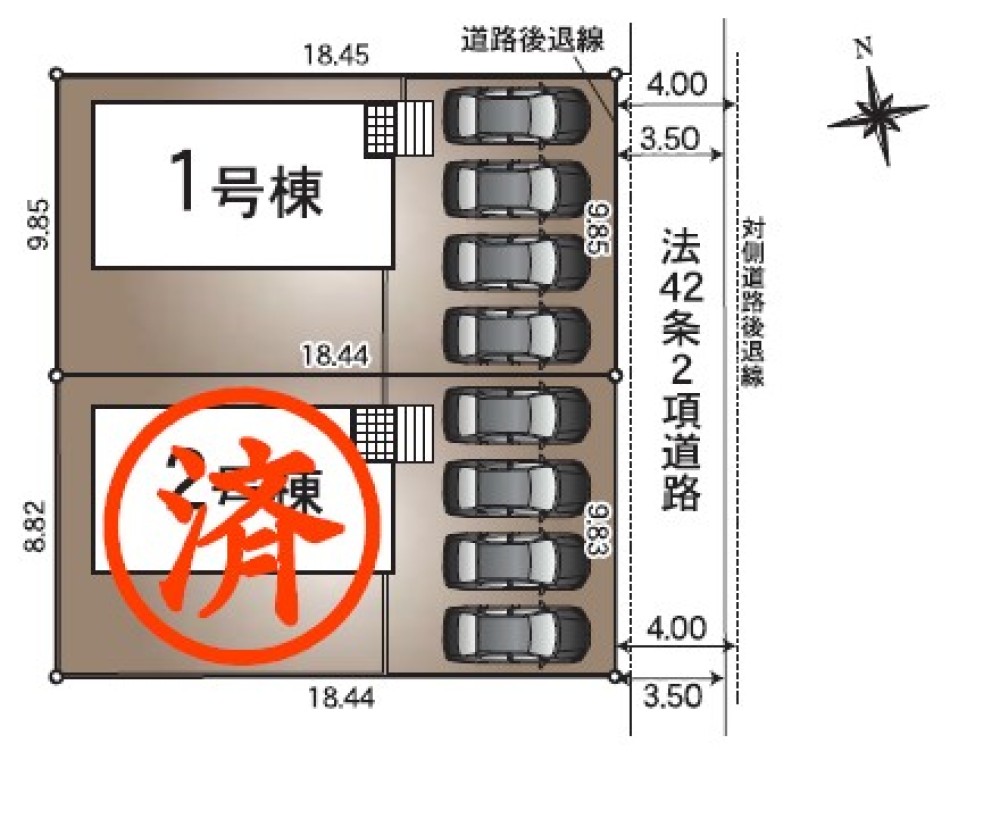 一宮市木曽川町里小牧　第11　全2棟　1号棟 画像2