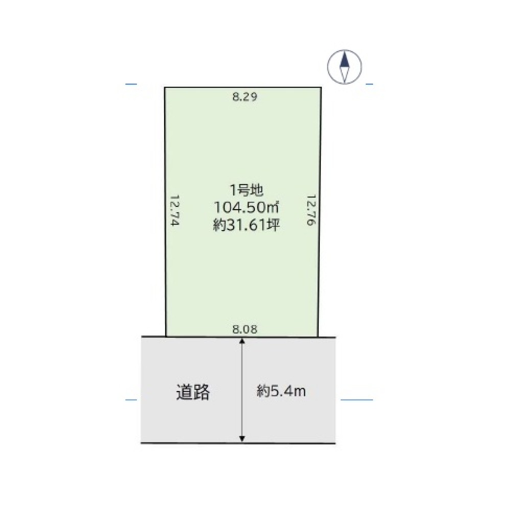 名古屋市北区安井　4期　全1区画　1号地 画像1