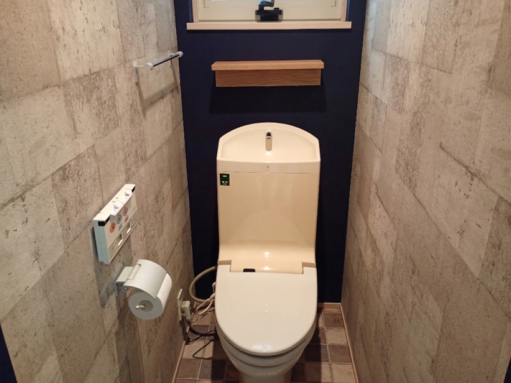 壁紙がお洒落なお手洗いです♪※CG加工済