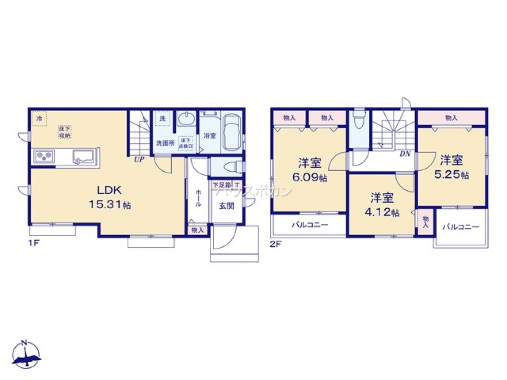 便利な廊下収納付き！