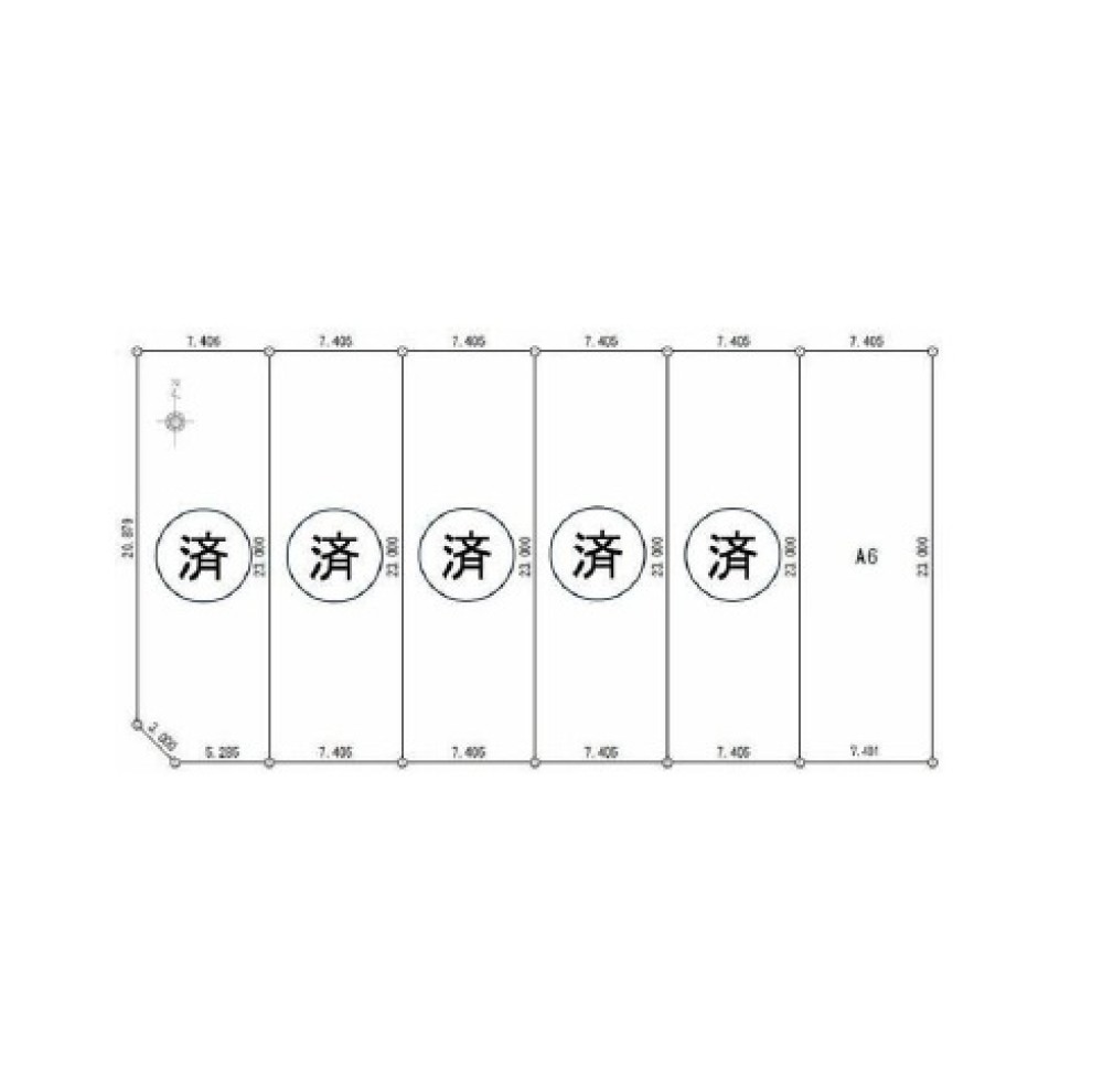 名古屋市緑区滝ノ水　全6区画　A6 画像1