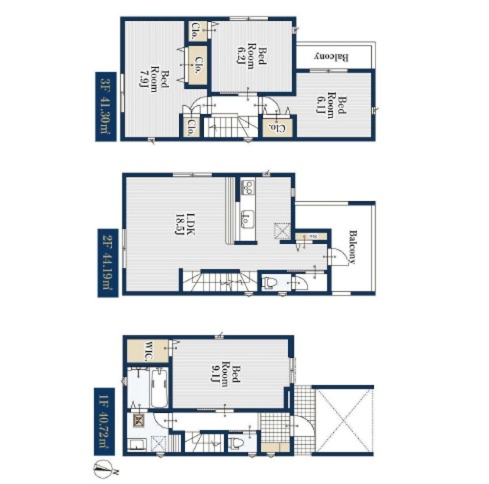 名古屋市緑区鳴海町　060①　全1棟　1号棟 画像2
