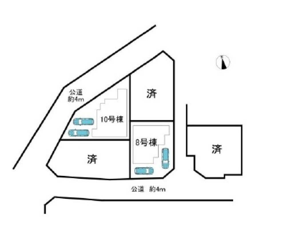 知多市大草字中道筋　全5区画　8号棟 画像1