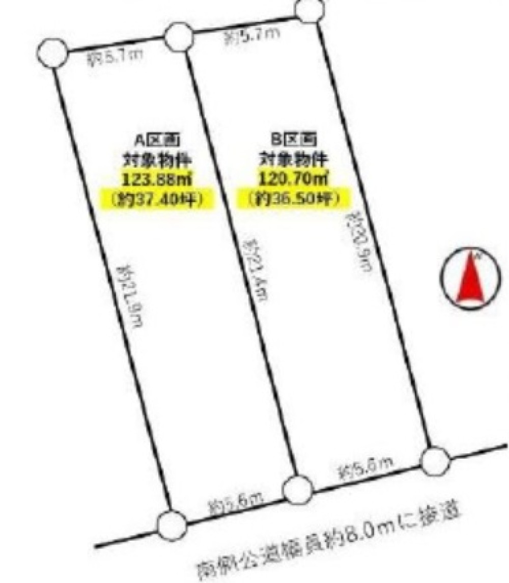 名古屋市名東区高社二丁目　全2区画　B区画 画像1
