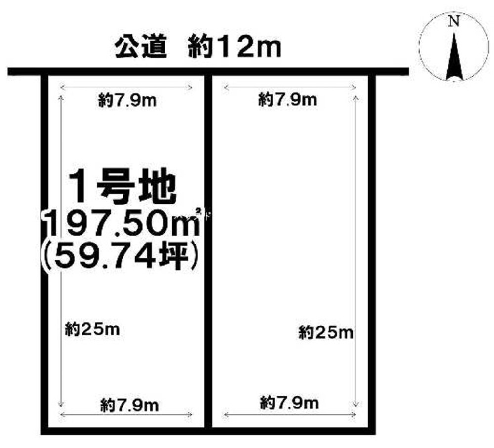 名古屋市中川区大当郎三丁目　全2区画　1号地 画像1