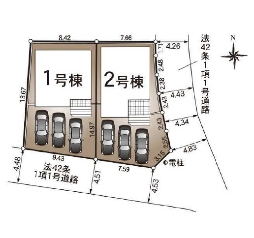 一宮市開明　第14　全2棟　2号棟 画像1