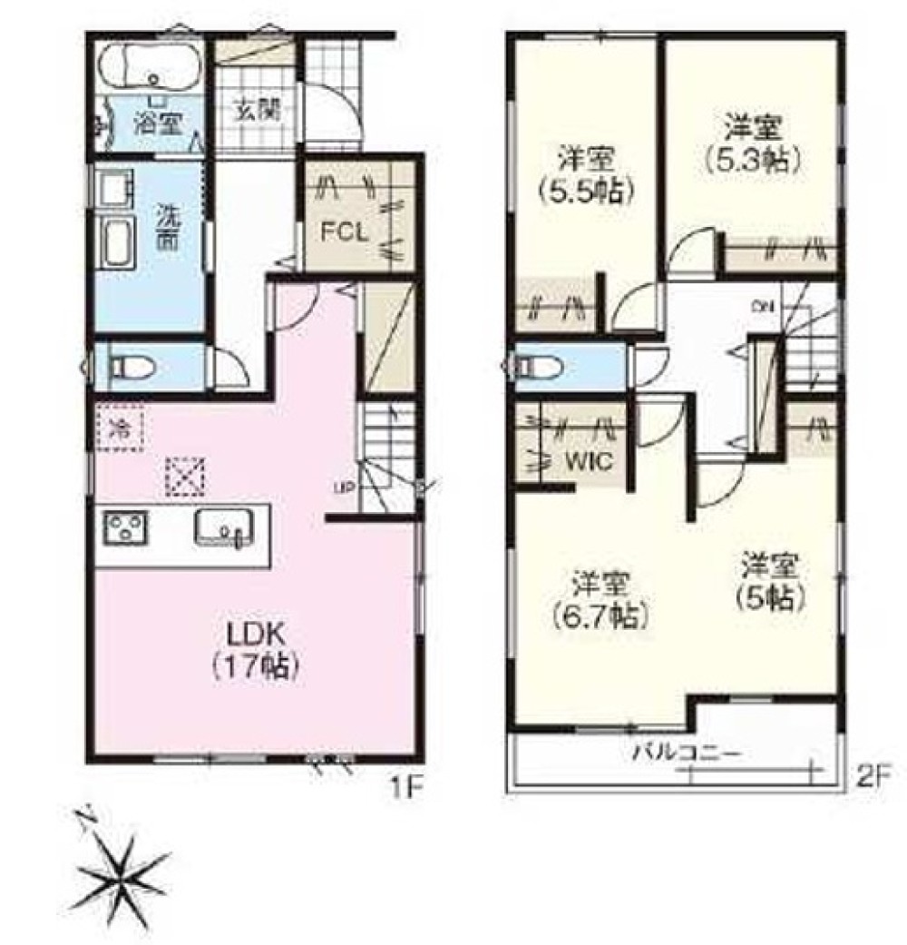 南面バルコニー！