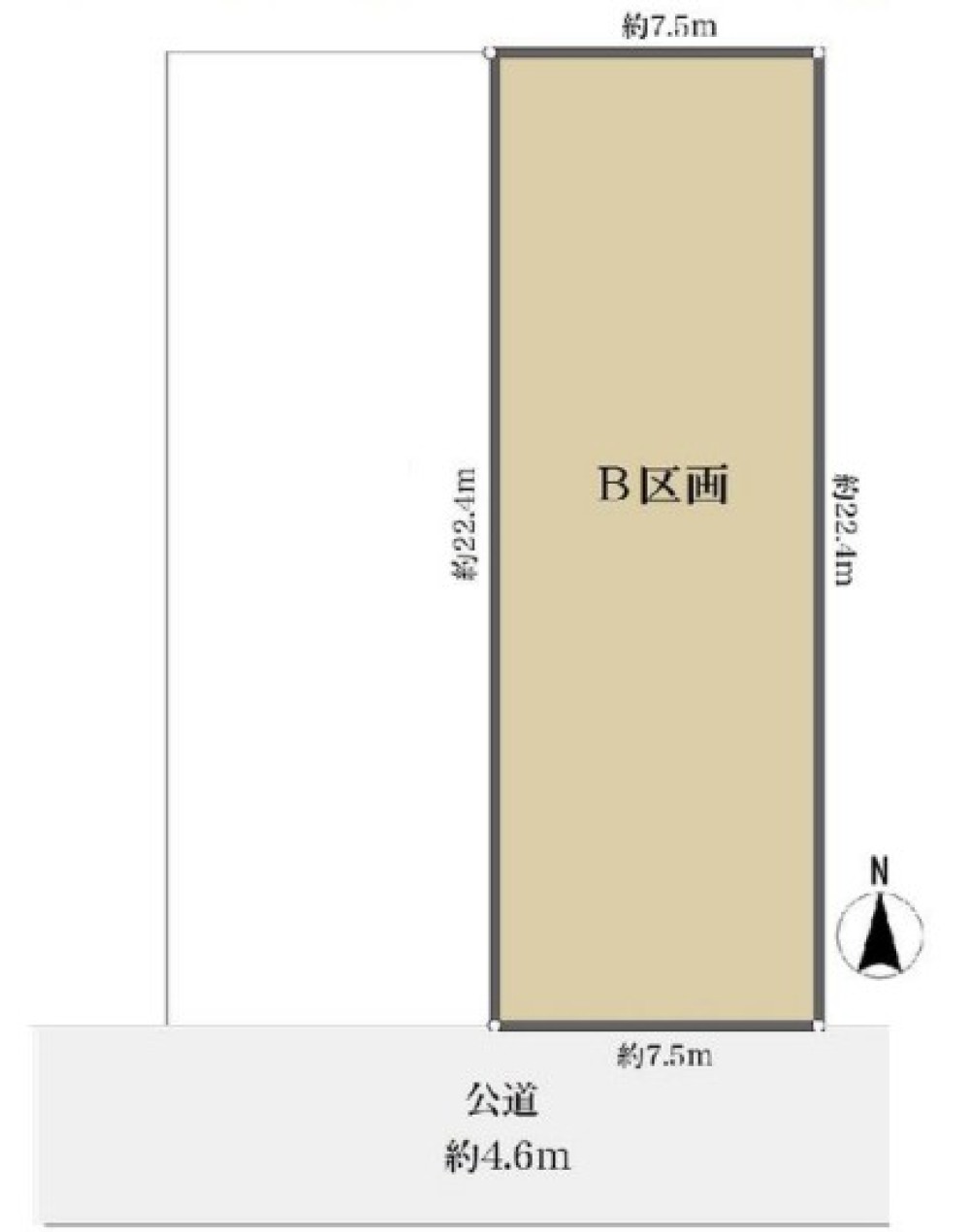 北名古屋市二子比良出　全2区画　B区画 画像1