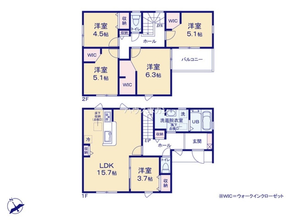 全居室収納豊富・ゆとりのある間取り◎