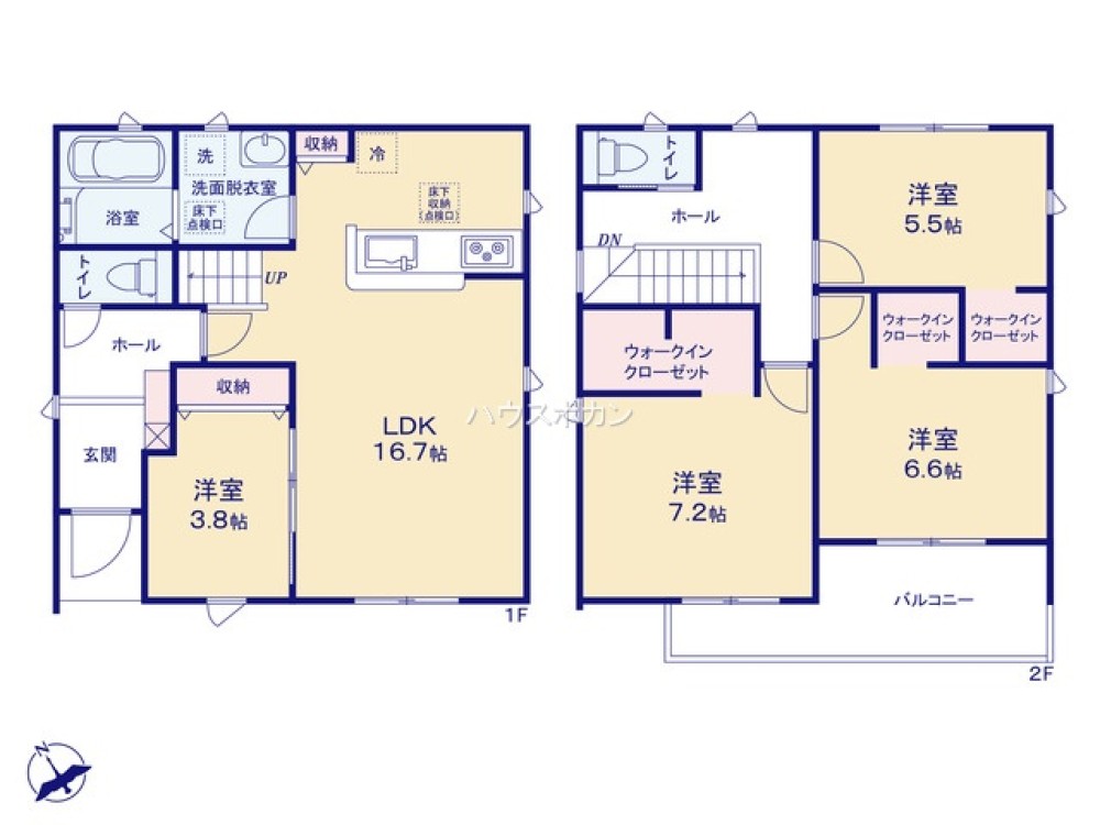 全居室収納豊富・ゆとりのある間取り◎