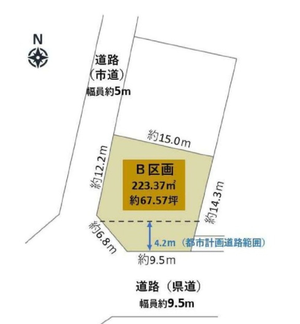 一宮市千秋町　全2区画　B区画 画像1