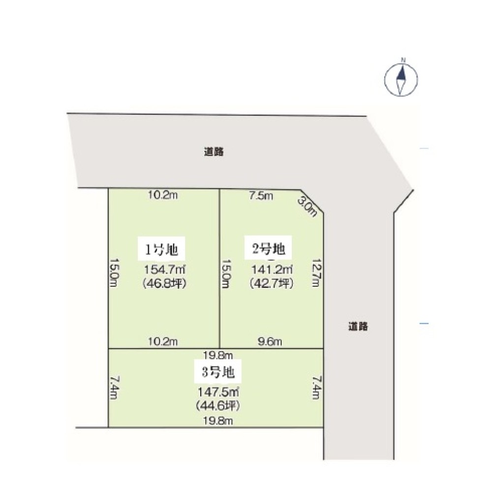 名古屋市緑区若田　1期　全3区画　2号地 画像1