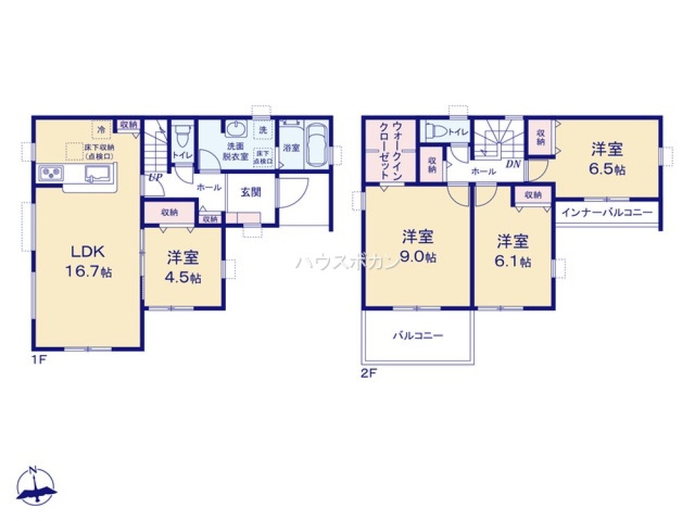 全居室収納豊富・ゆとりのある間取り◎