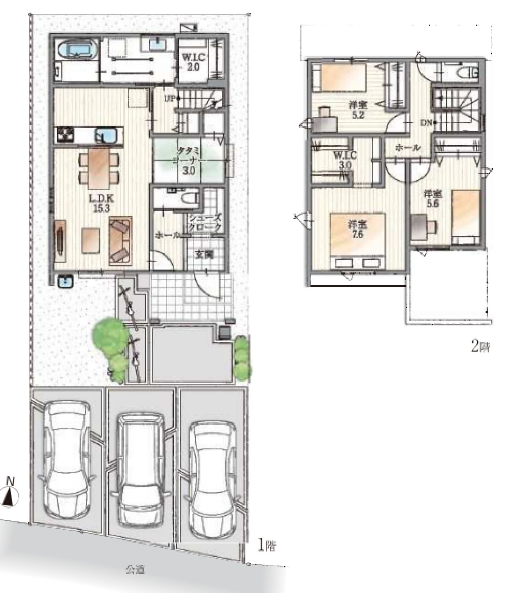 豊橋市上野町Ⅲ　全3棟　2号棟 画像2