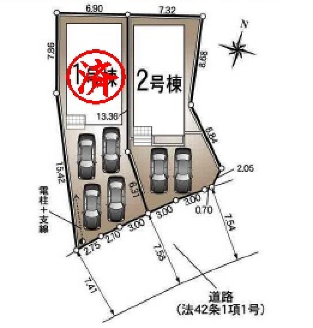 東海市名和町　第19　全2棟　2号棟 画像1