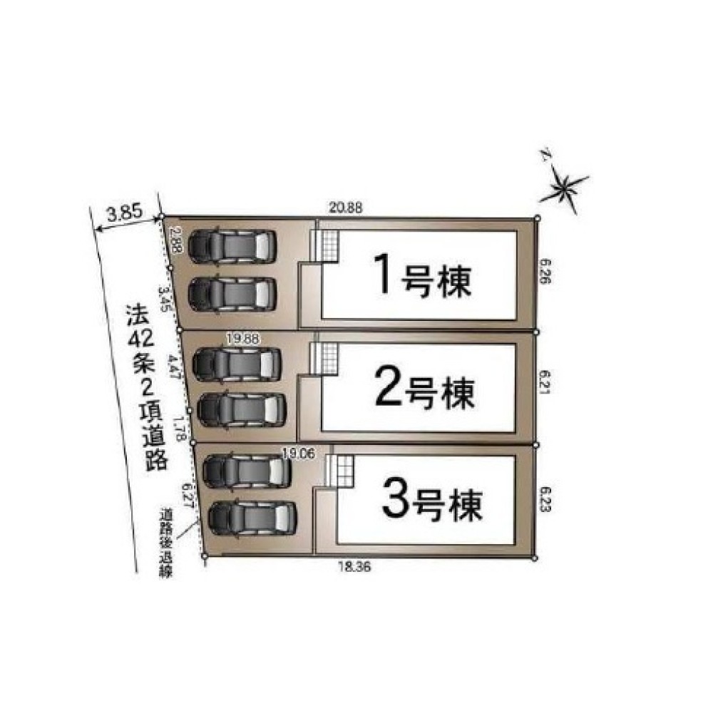 一宮市三条　第7　全3棟　2号棟 画像1