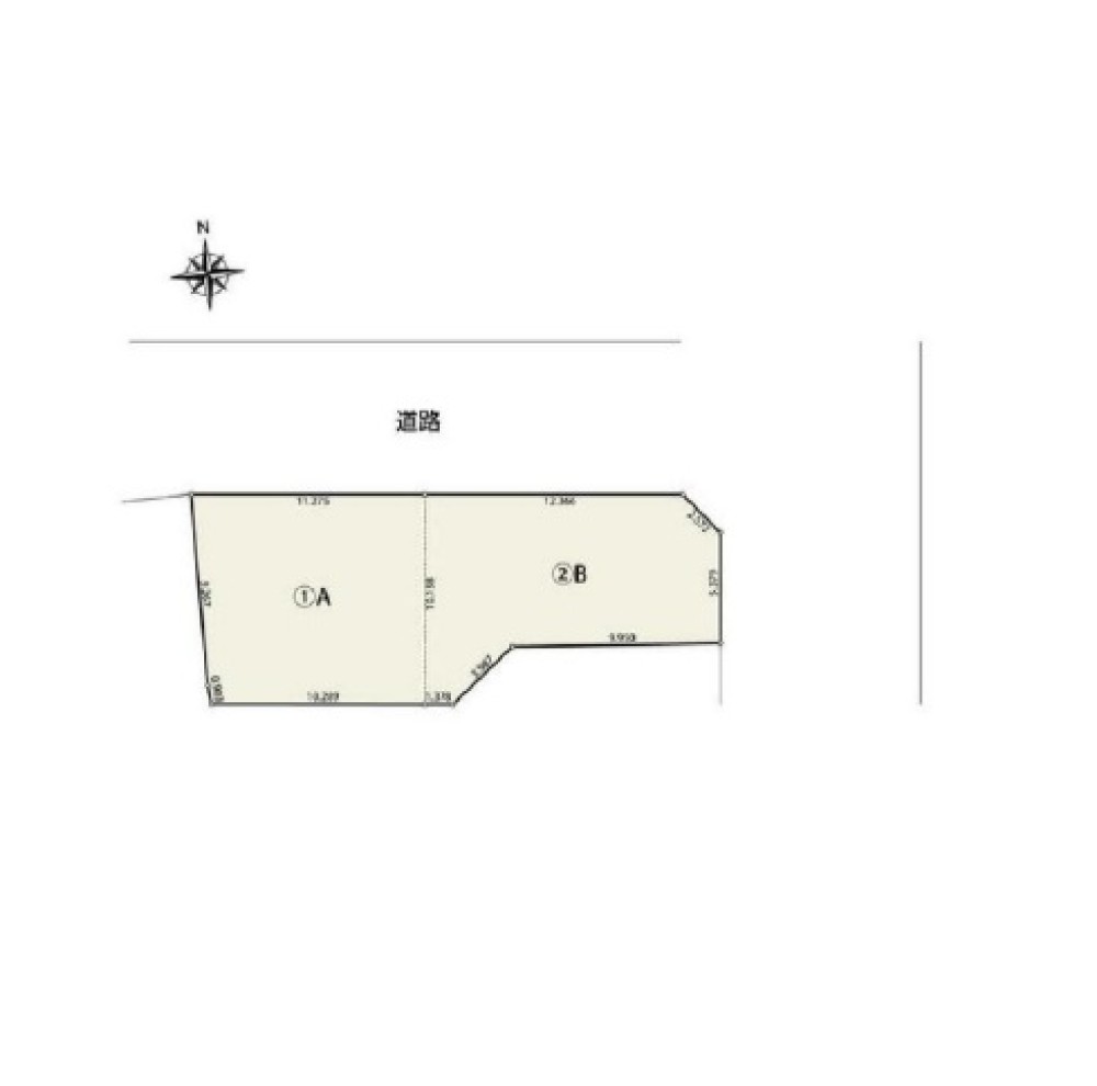 名古屋市南区白雲町　全2区画　②B 画像1