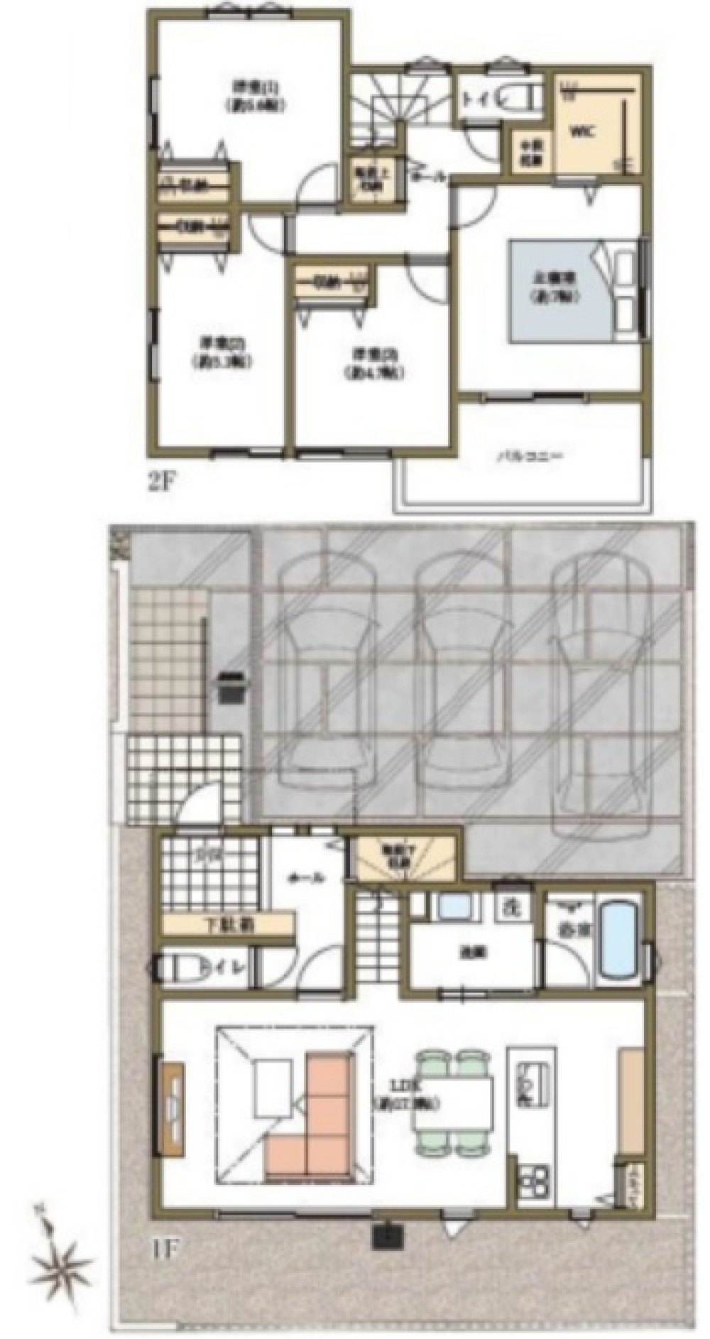 長久手市丁子田　全2棟　1号棟 画像2
