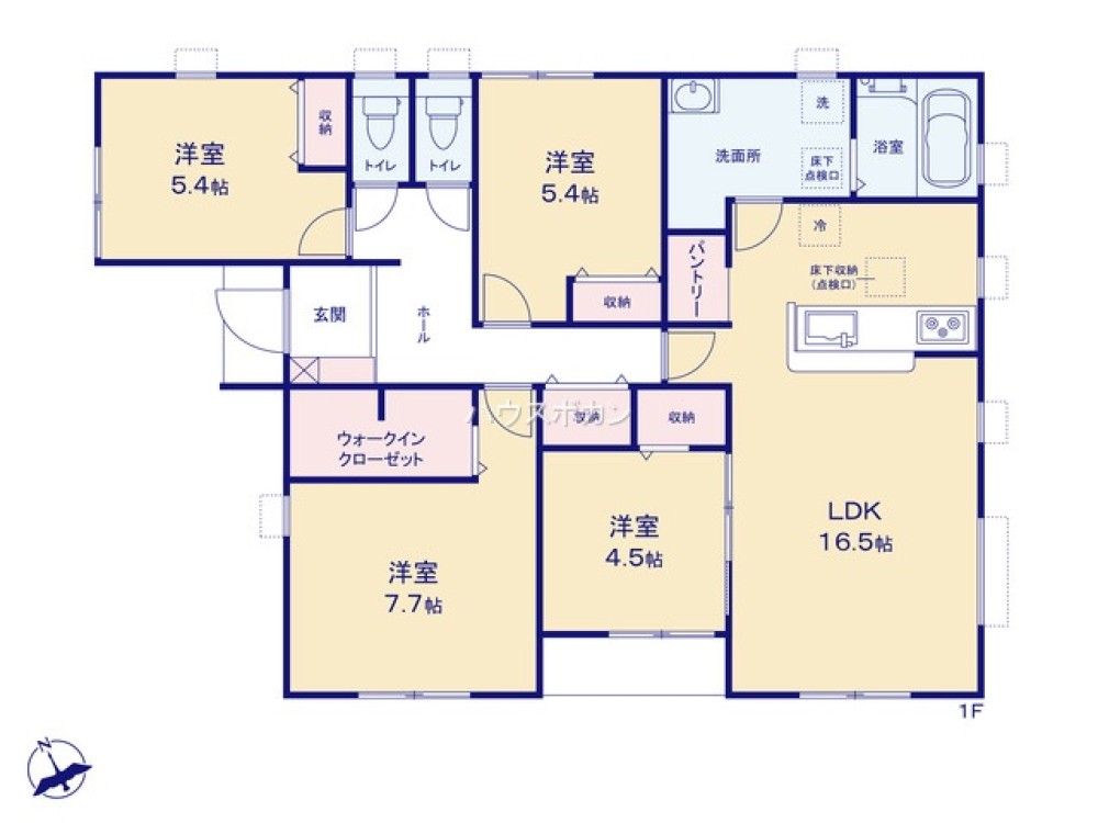 全居室収納豊富・ゆとりのある間取り◎