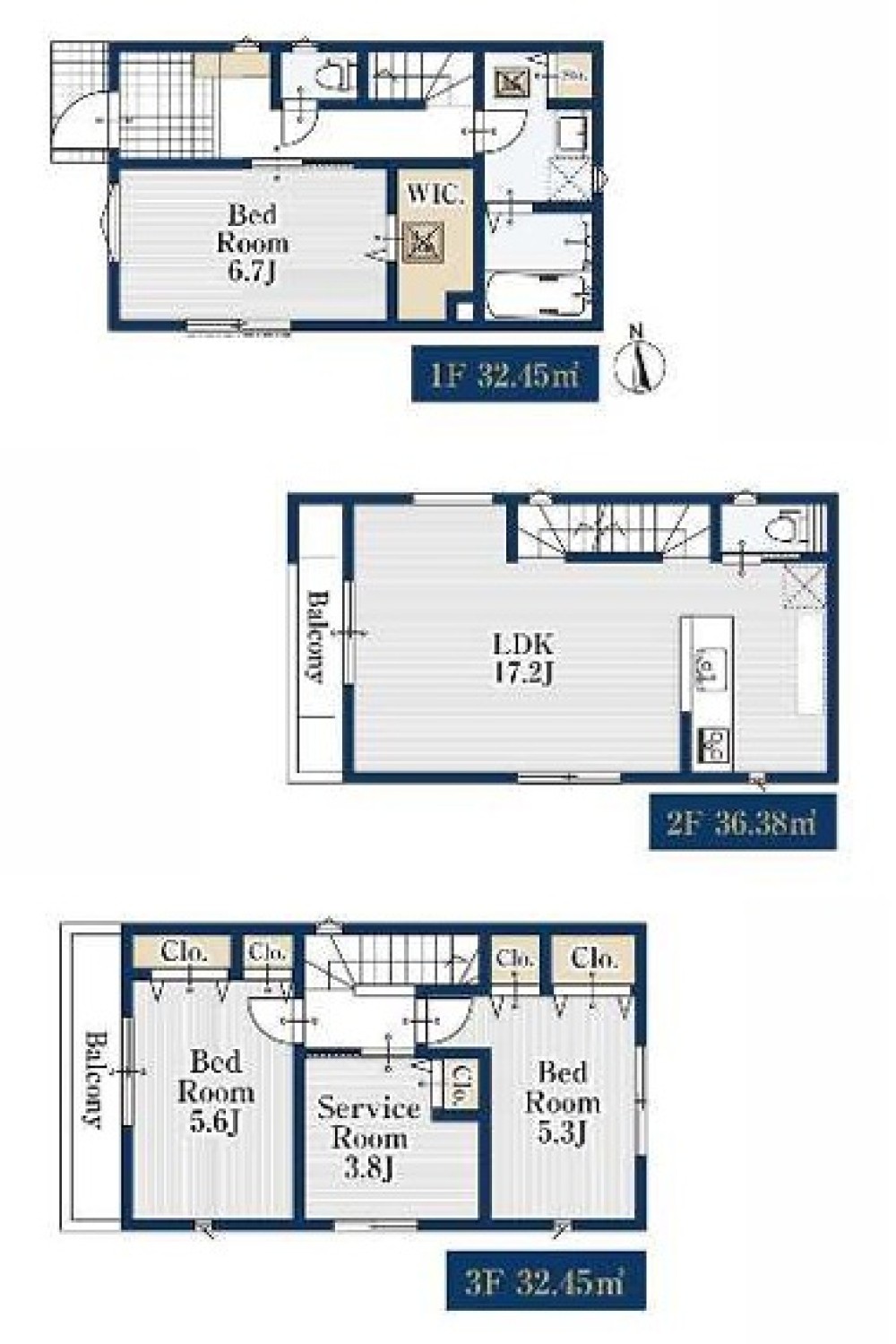 名古屋市中村区大正町152②　全2棟　2号棟 画像2
