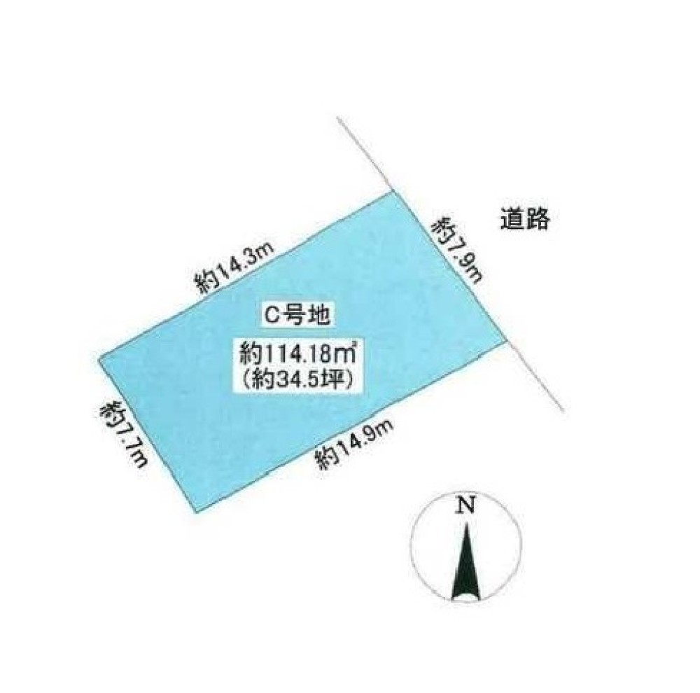 春日井市大留町　全4区画　C号地 画像1