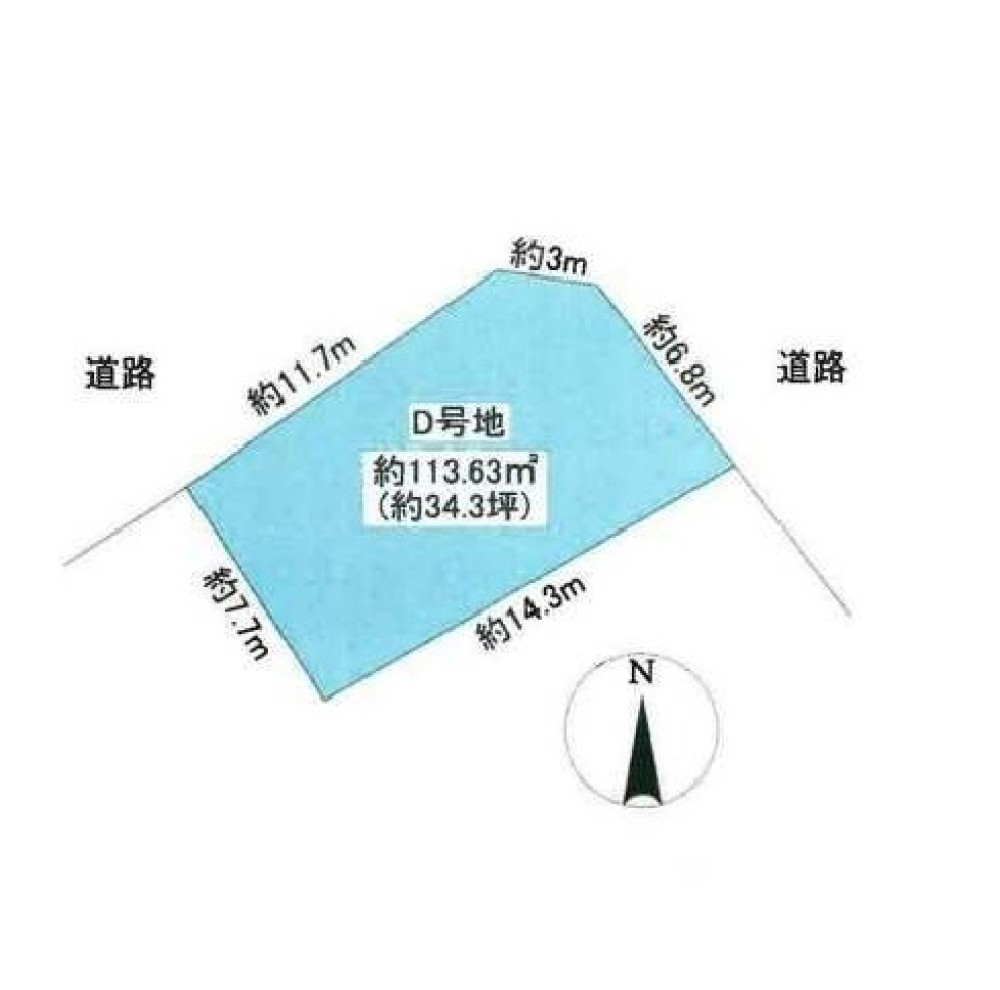 春日井市大留町　全4区画　D号地 画像1