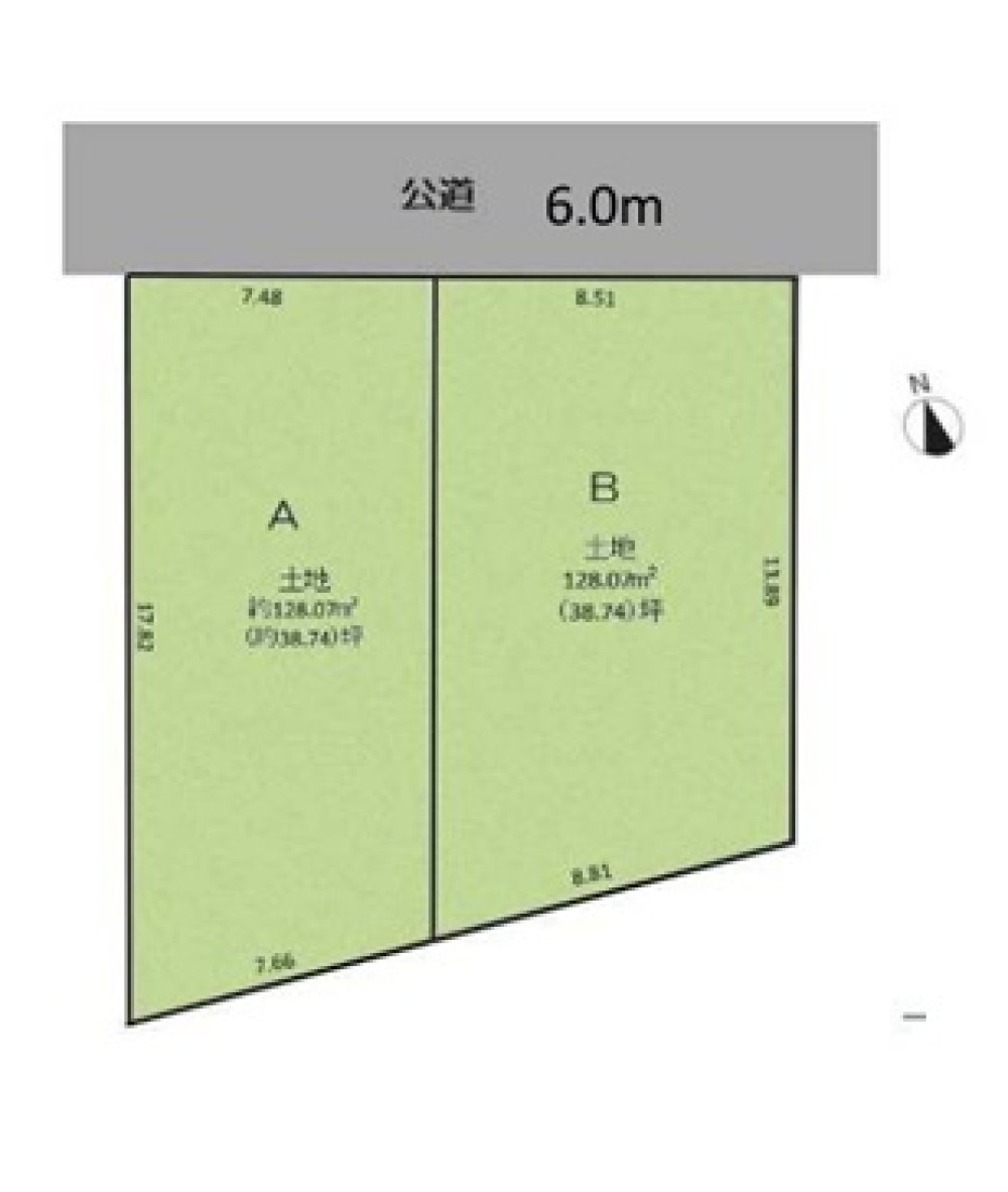 春日井市東野町西三丁目　全2区画　B区画 画像1