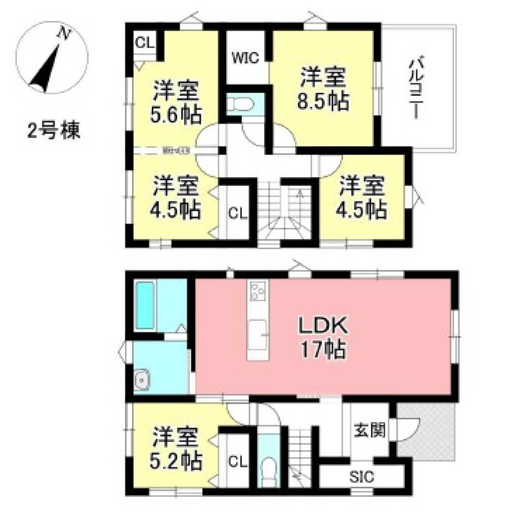 豊田市平戸橋町　1期　全5棟　2号棟 画像1