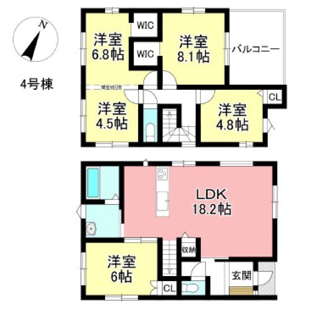 豊田市平戸橋町　1期　全5棟　4号棟 画像1