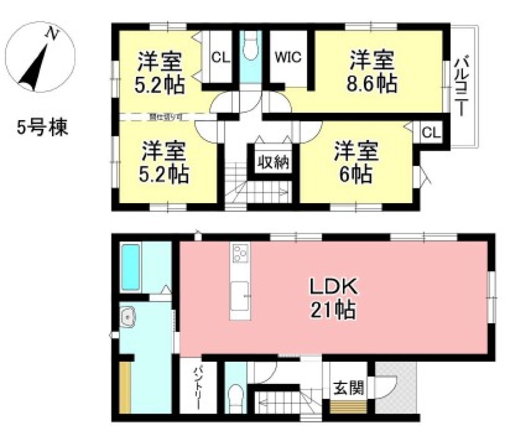 豊田市平戸橋町　1期　全5棟　5号棟 画像1