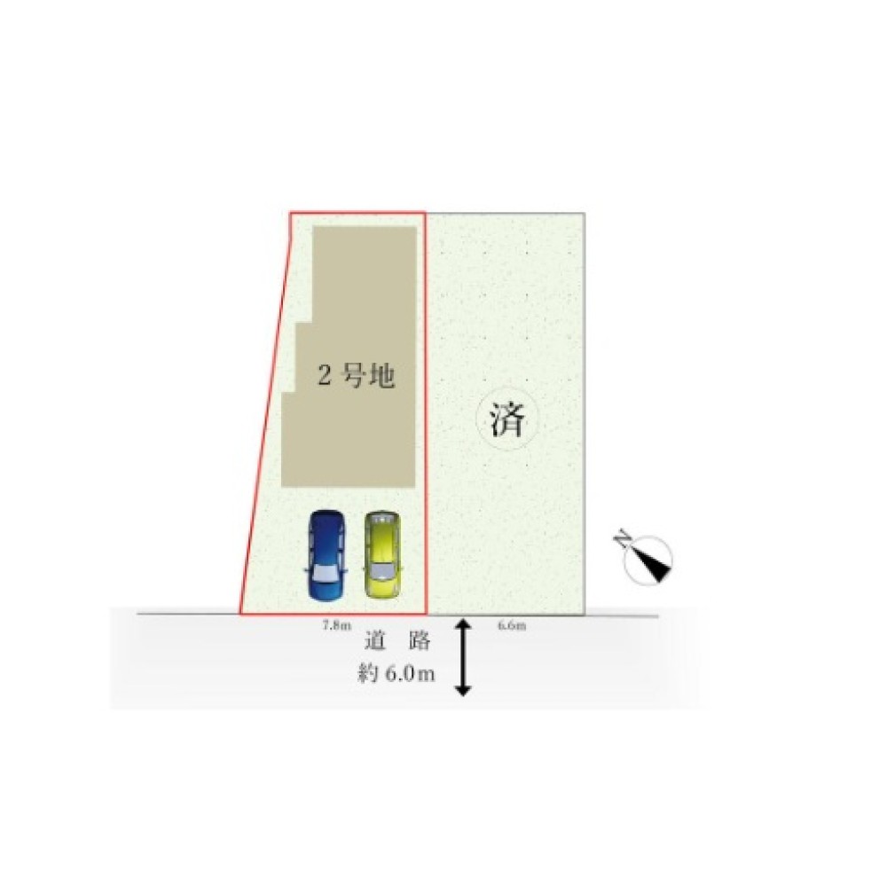 尾張旭市城前町　3期　全2棟　2号地 画像1