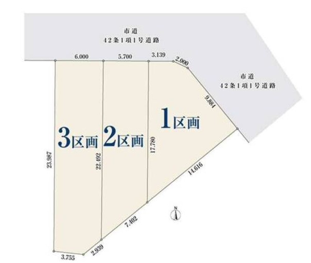 名古屋市南区南野　全3区画　1区画 画像1