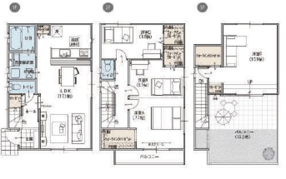 知立市八ツ田町　全3棟　No.C 画像3